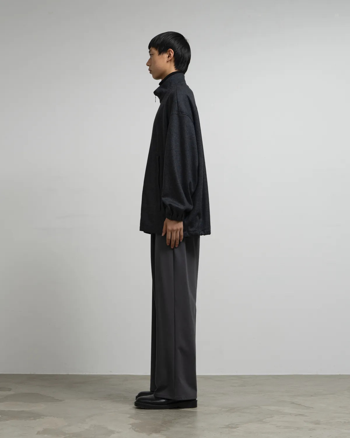 Graphpaper / Wool Smooth Flannel Track Blouson (GU263-30520B)