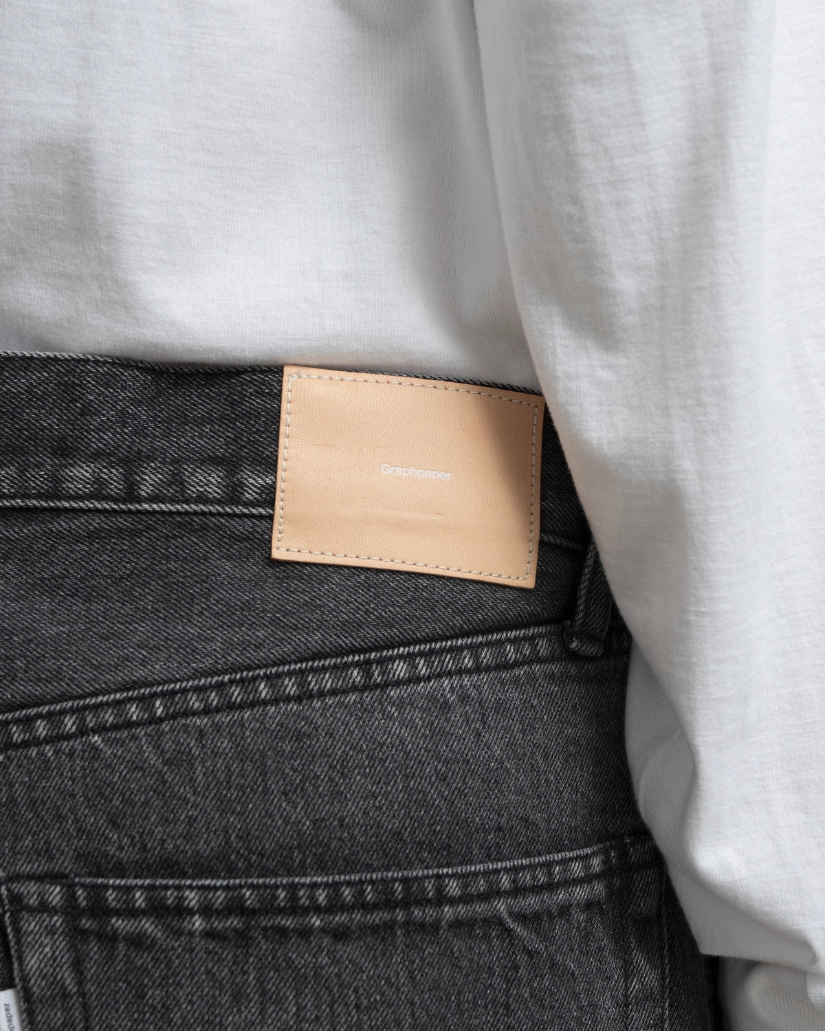Graphpaper / Selvage Denim Five Pocket Wide Straight Pants (GU263-40059LB)