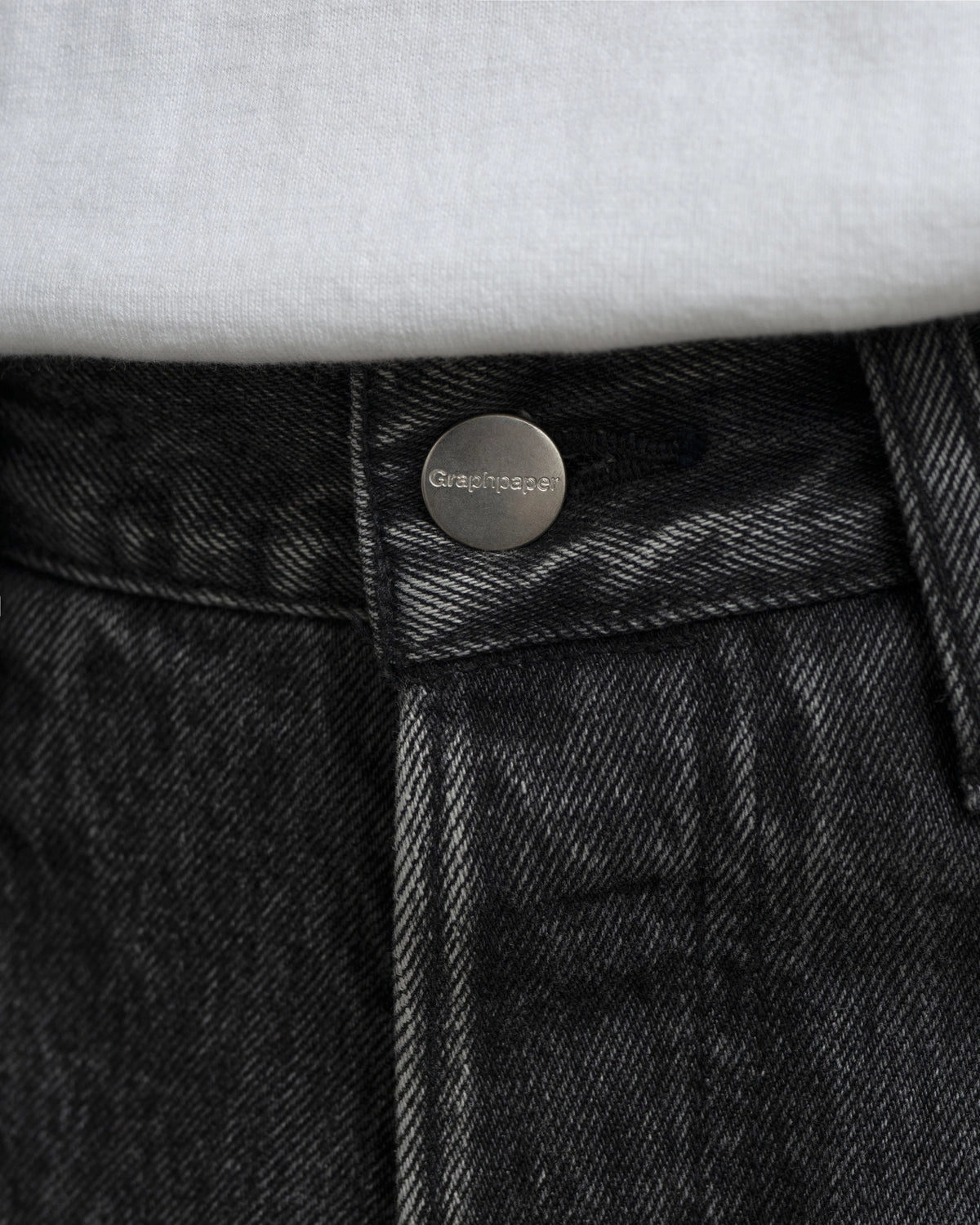 Graphpaper / Selvage Denim Five Pocket Wide Straight Pants (GU263-40059LB)