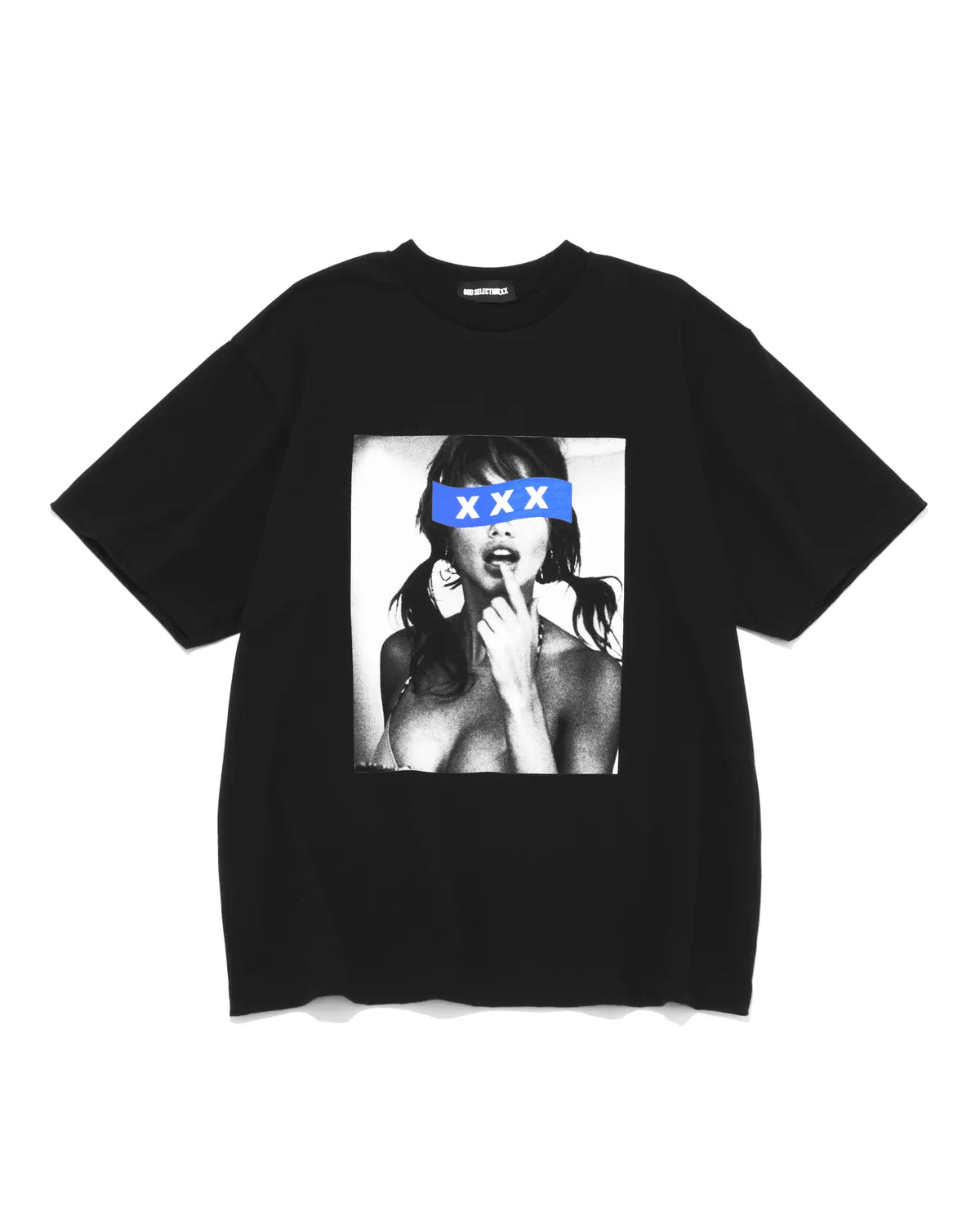 GOD SELECTION XXX / Blue Box Logo Monochrome Photo Tee (GX-S26-ST-13)