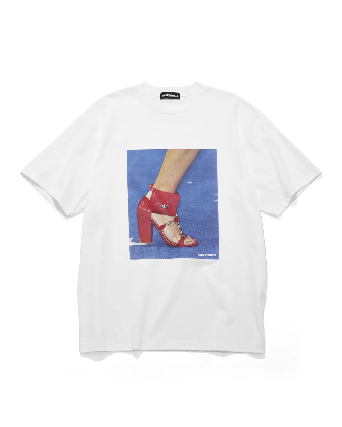 GOD SELECTION XXX / Red Heel & Pouch Photo Tee (GX-S26-ST-14)