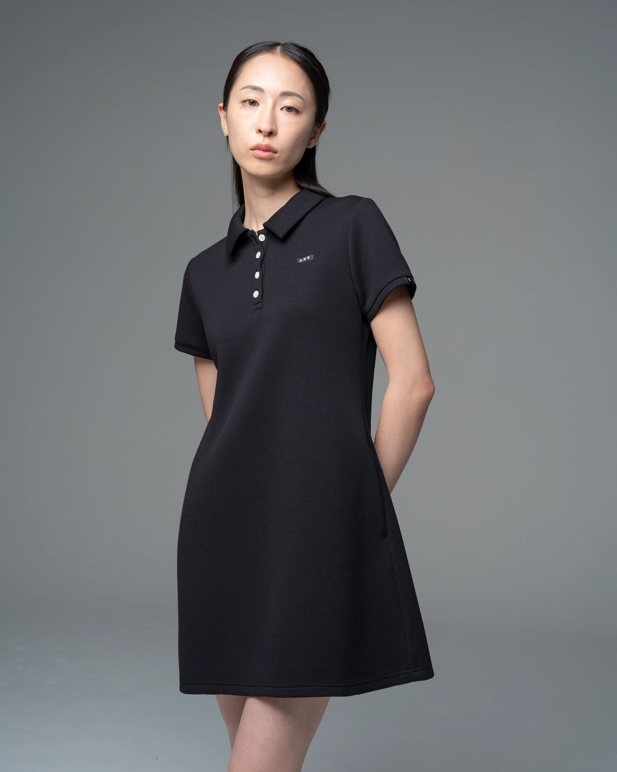 GOD SELECTION XXX / Mini Box Logo Polo One-Piece -WOMENS- (GXL-S26-OP-01)