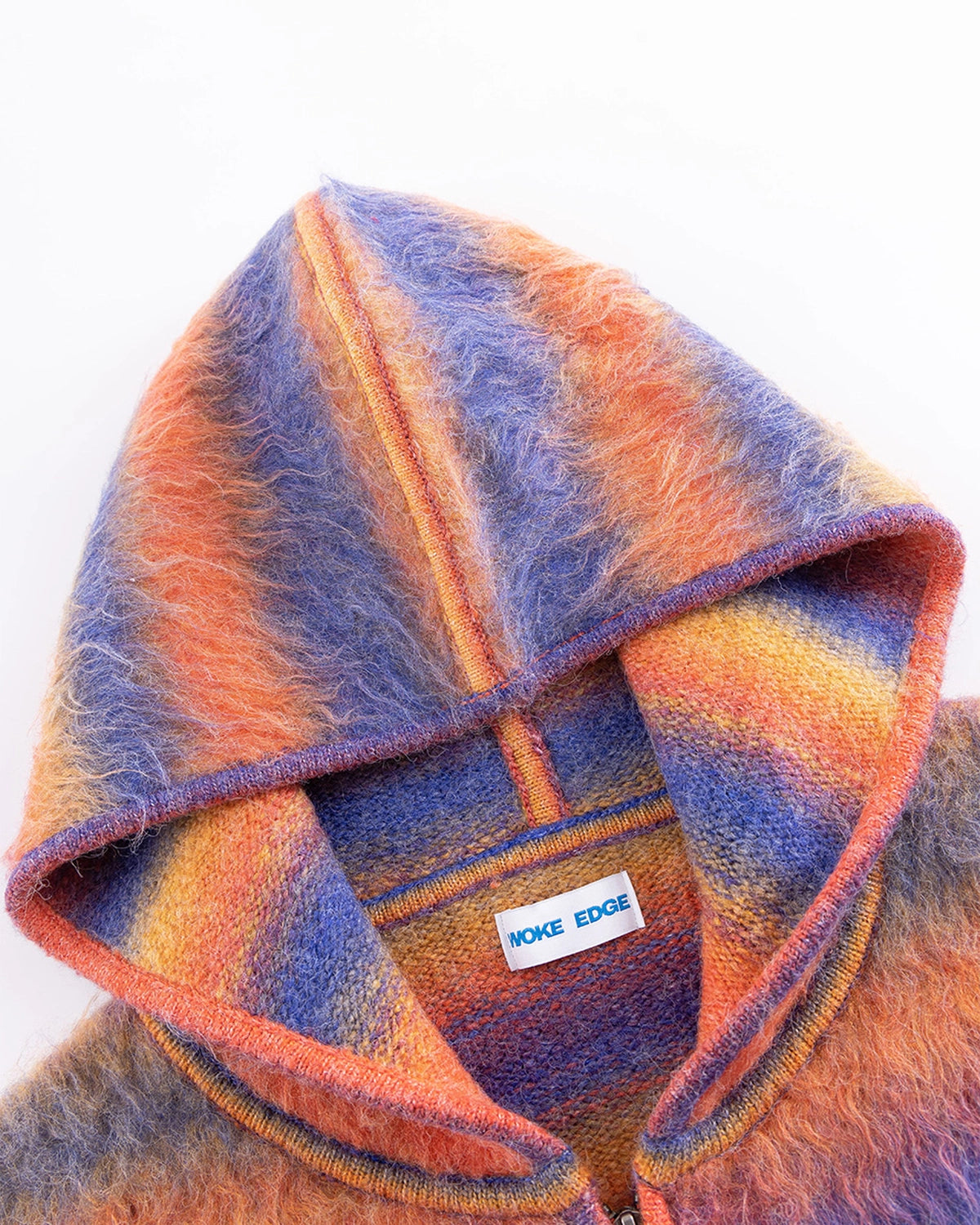 WOKE EDGE / Gradation Mohair Zip Knit (2521-15913-0080002)