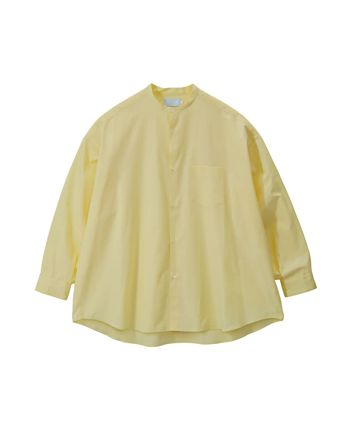 Graphpaper の ALUMO for GP L/S Oversized Band Collar Shirt (GM253-50296)