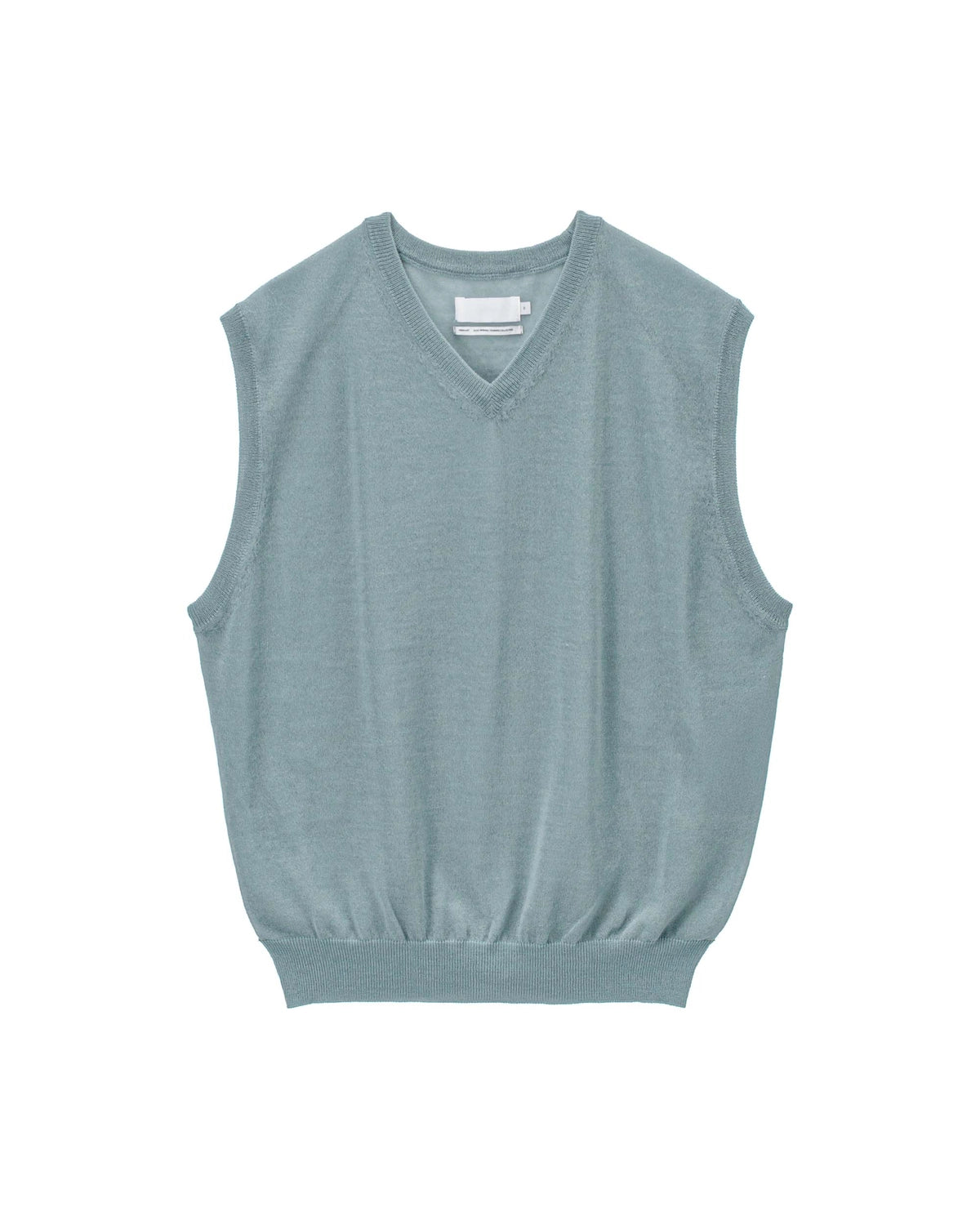 Graphpaper の Coiled Wool Nylon V Neck Knit Vest (GL261-80431)