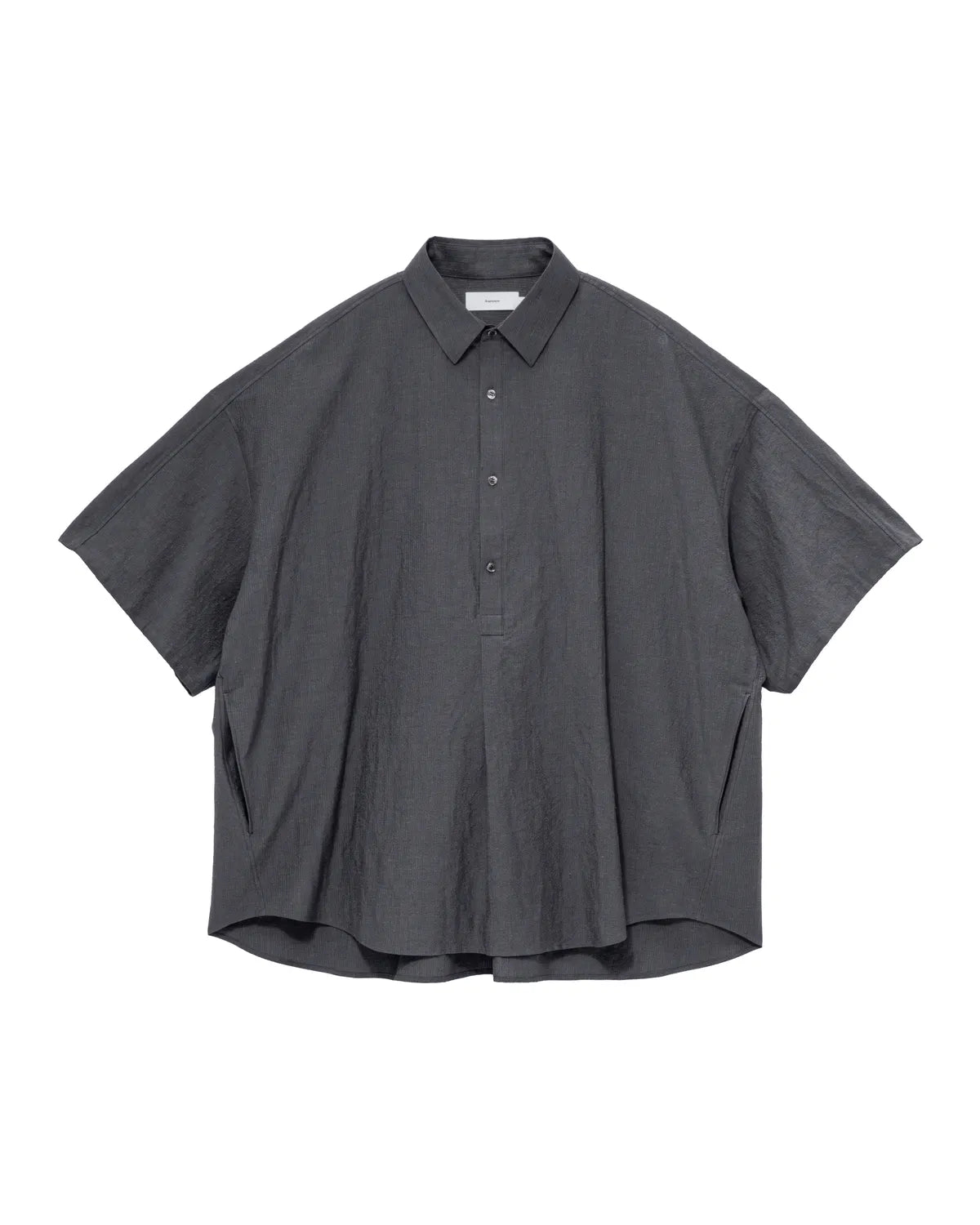 Graphpaper の Cotton Linen Seersucker S/S Pullover Shirt (GM262-50034)