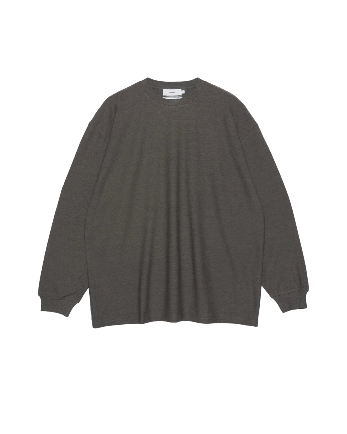 Graphpaper の Cotton Wool Ripple Crew Neck L/S Tee (GM263-70304)