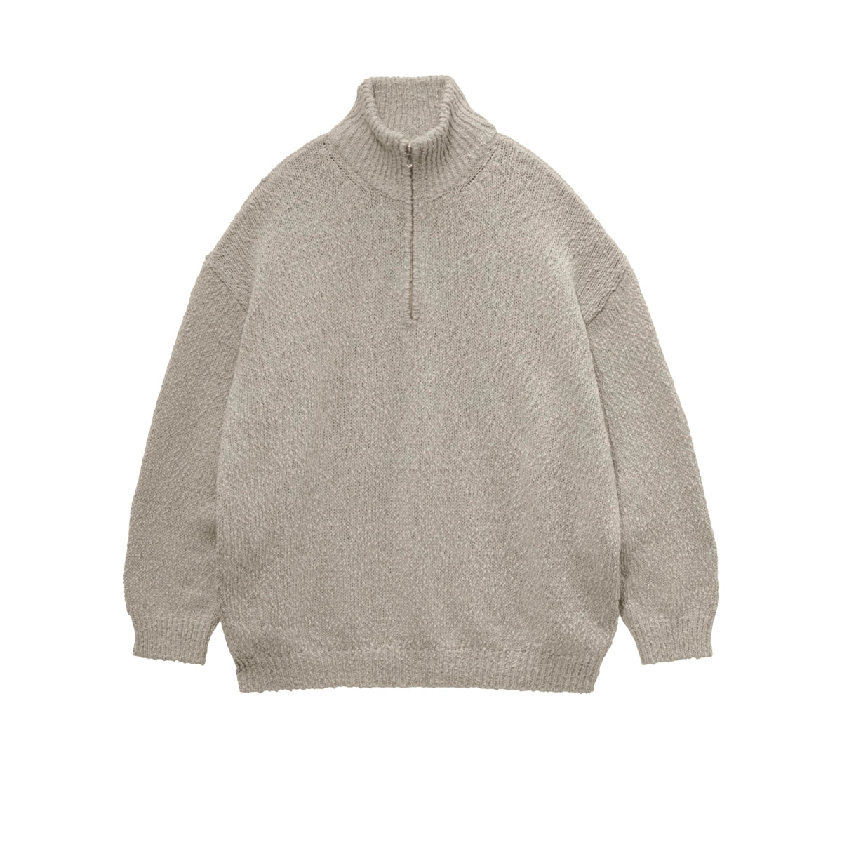Graphpaper / Cotton Wool Slub Oversized Half Zip Knit | 公式通販