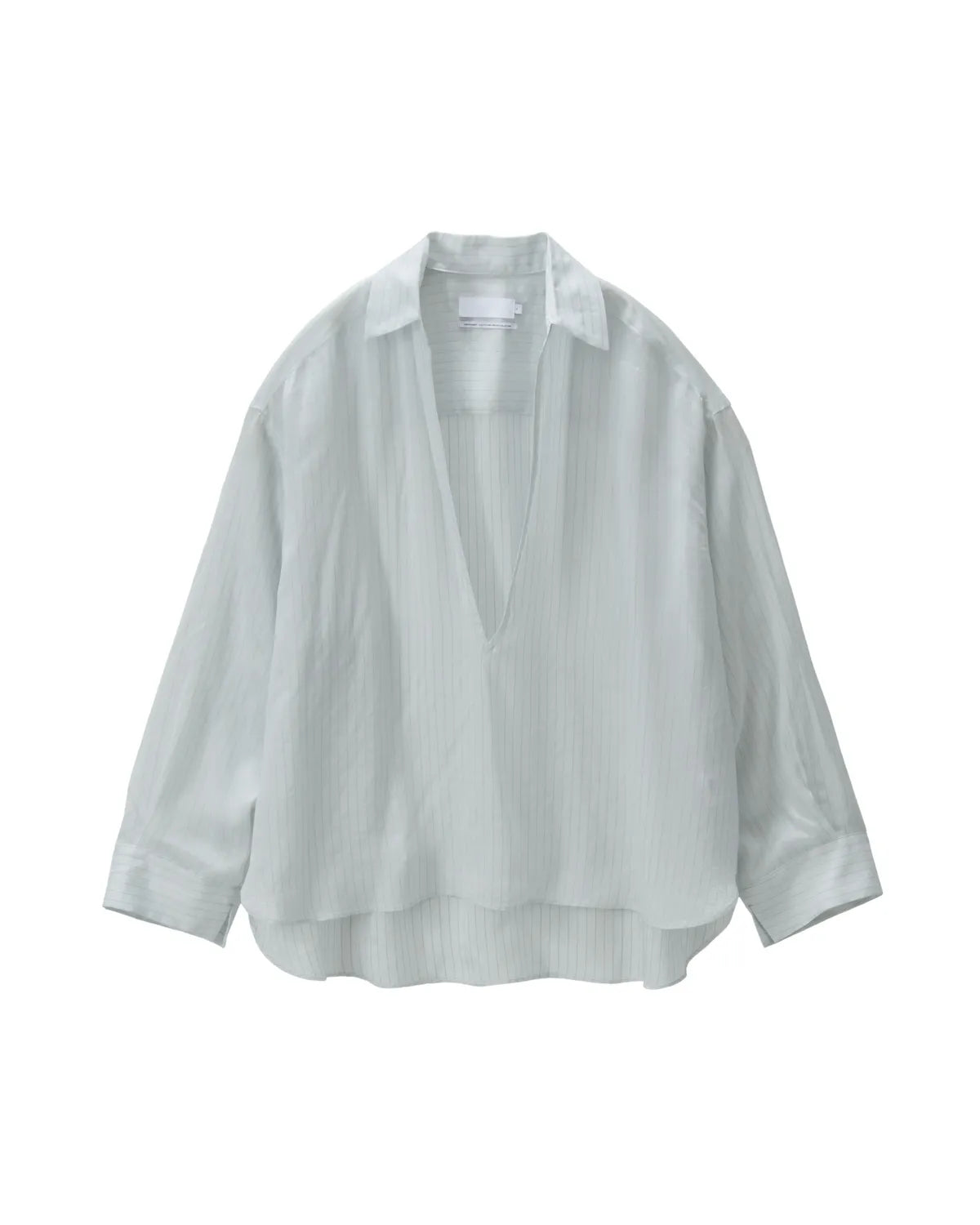 Graphpaper の Cupro Stripe Skipper Blouse (GL253-50415)