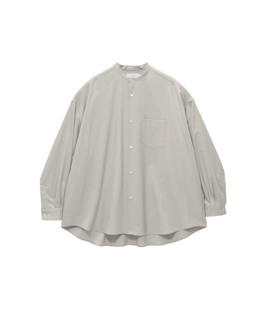 Graphpaper / Extra Fine Wool L/S Oversized Band Collar Shirt
