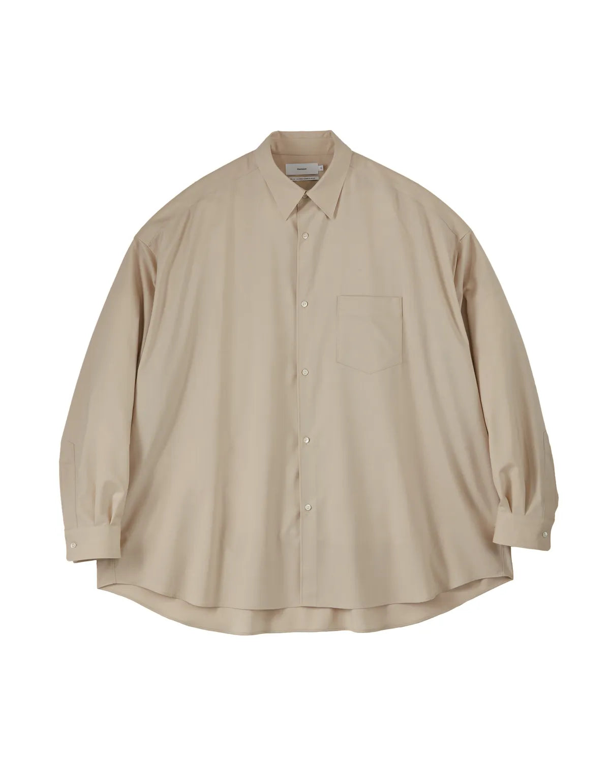 Graphpaper の Extra Fine Wool L/S Oversized Regular Coallar Shirt (GM251-50092C)