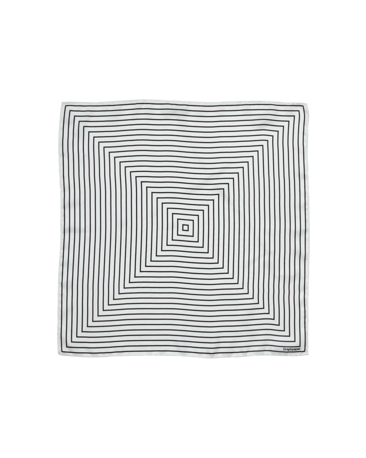Graphpaper の Feometric Silk Scarf (GU253-90506)