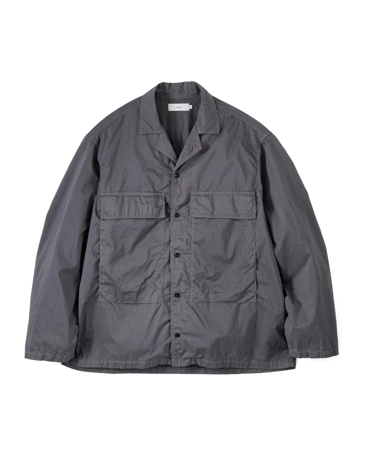 Graphpaper の Garment Dyed Typewriter Fatigue Shirt (GM251-50091B)
