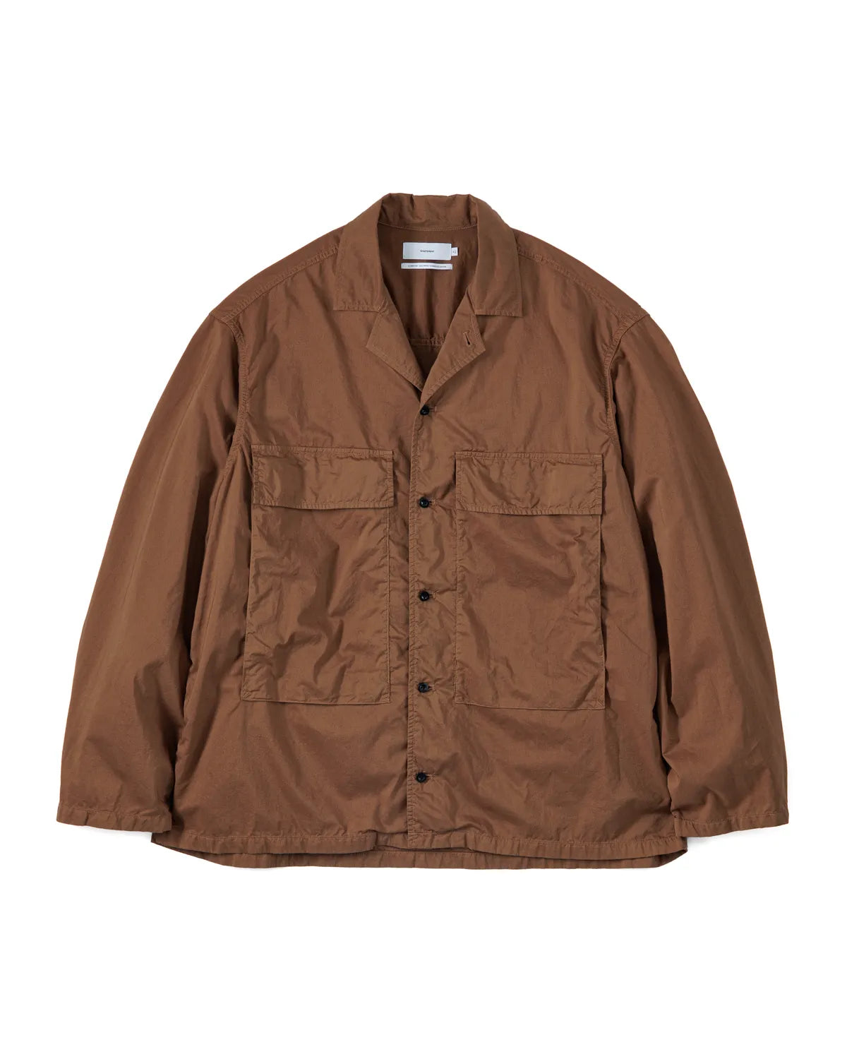 Graphpaper の Garment Dyed Typewriter Fatigue Shirt (GM251-50091C)