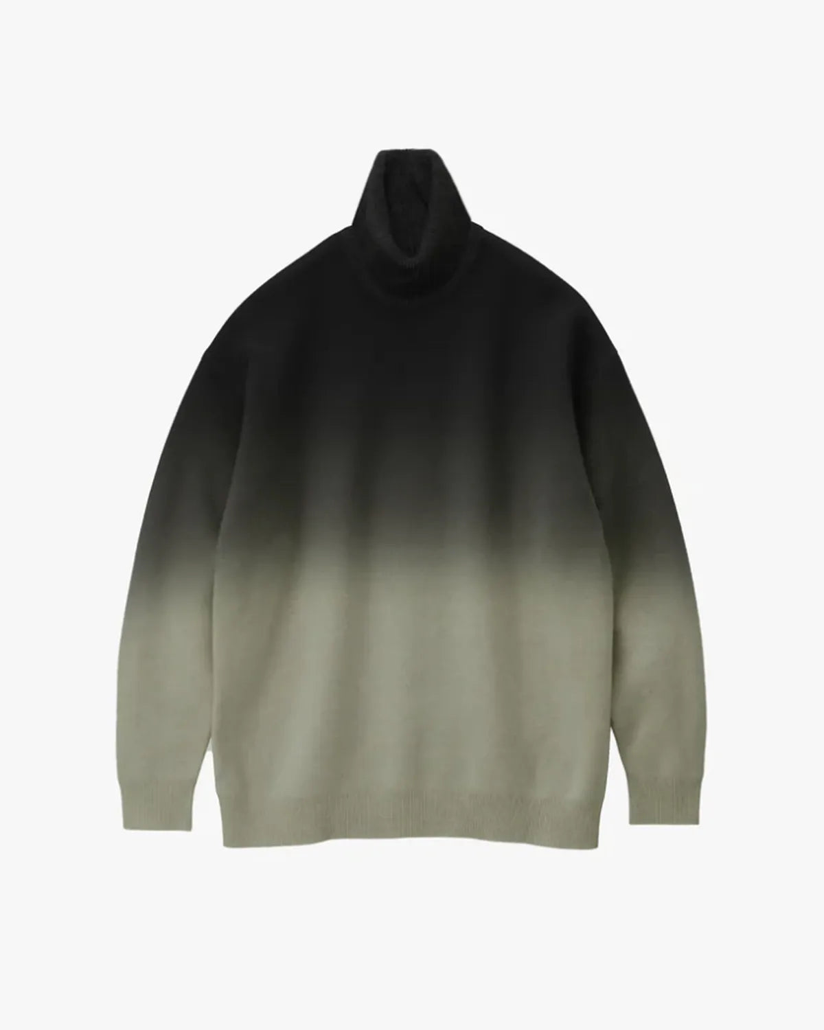 Graphpaper の Gradient Dyed Wool High Neck Knit (GU253-80491)