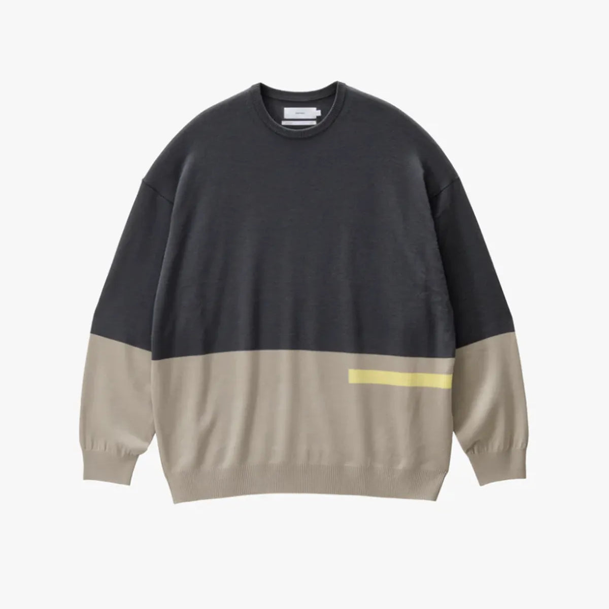 Graphpaper / High Gauge Intarsia L/S Oversized Crew Neck