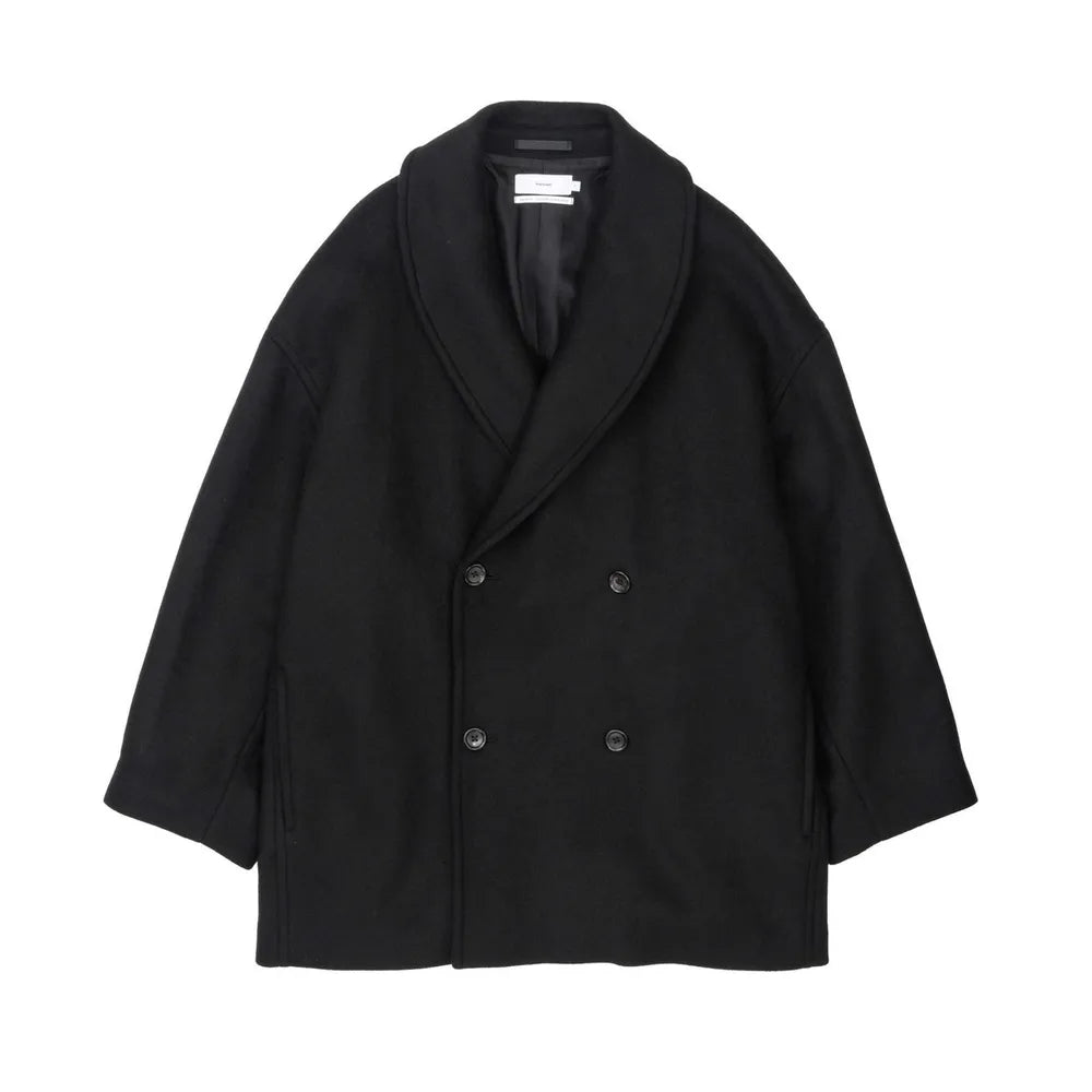 Graphpaper の Light Melton Shawl Collar Coat (GM243-10272B)