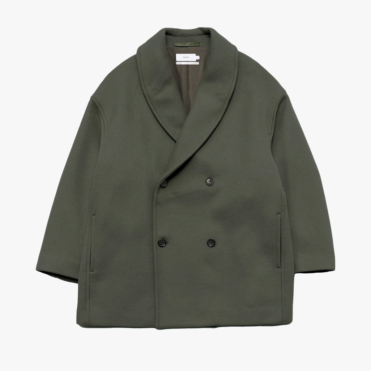 ジャケット・アウター GraphpaperLight Melton Shawl Collar Coat Graphpaper（グラフペーパー）/ Light Melton Shawl Collar Coat