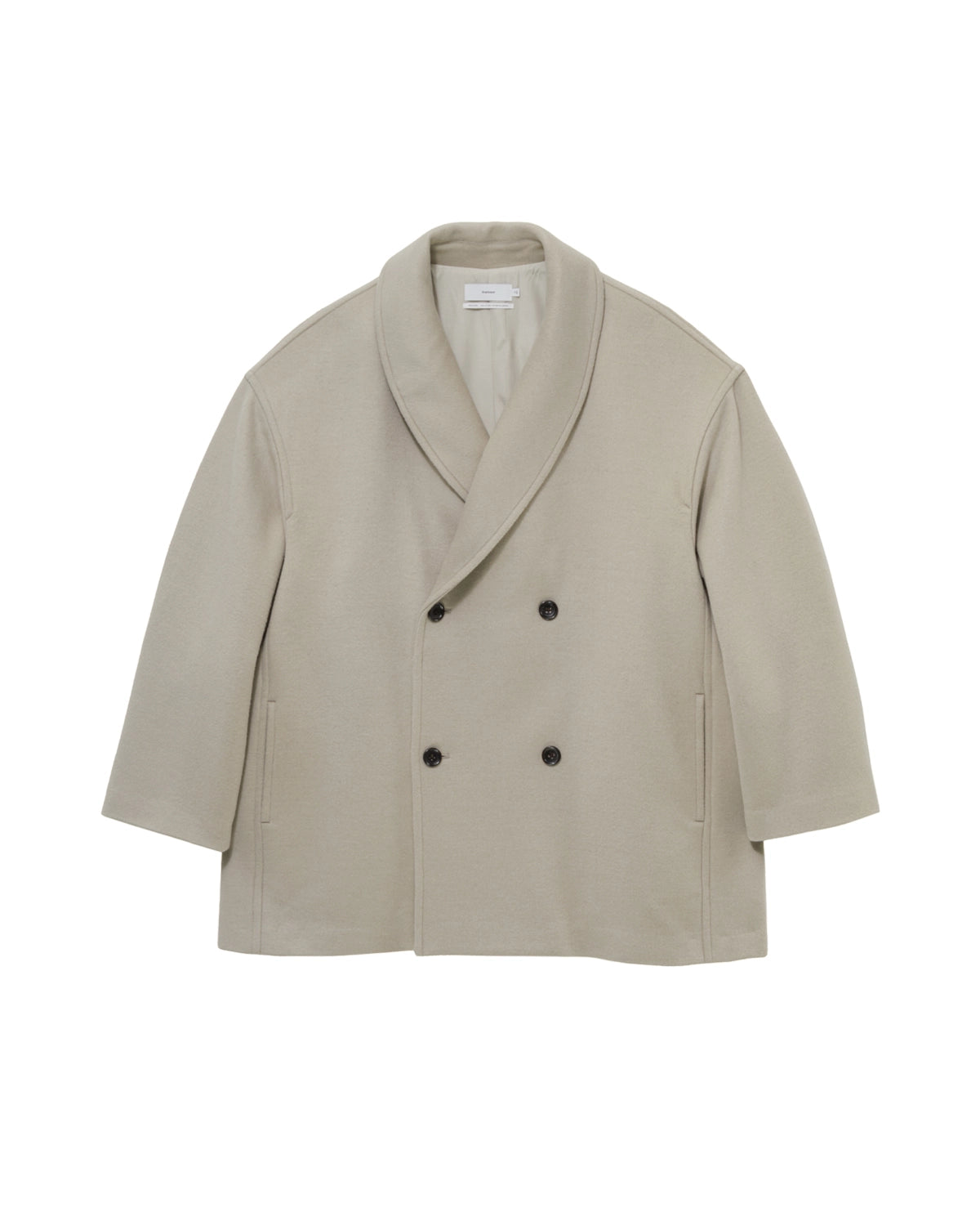 Graphpaper の Light Melton Shawl Collar Coat (GM263-10421C)