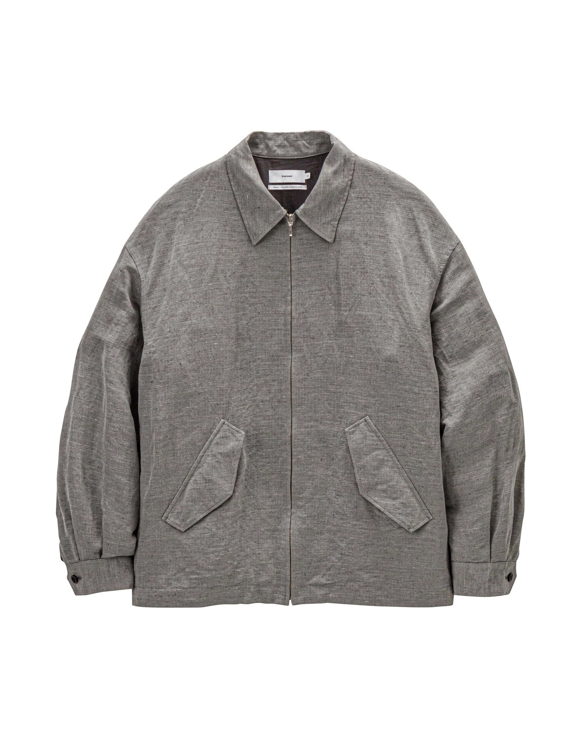 Graphpaper の Linen Cupro Hopsack Harrington Jacket (GM261-30376)