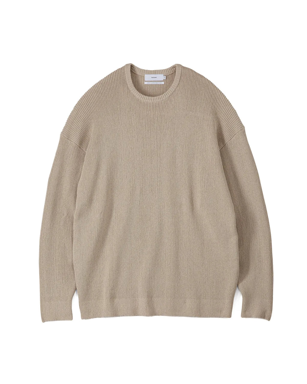 Graphpaper（グラフペーパー）/ Linen Solotex Loose Rib Crew Neck