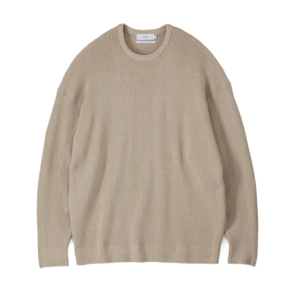Graphpaper（グラフペーパー）/ Linen Solotex Loose Rib Crew