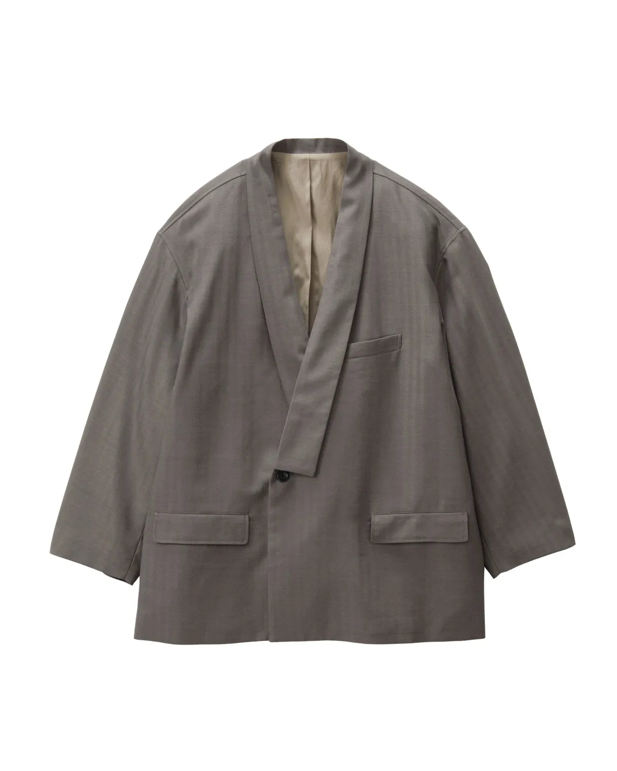 Graphpaper の Melange Herringbone Stripe Samue Jacket (GM253-20334)