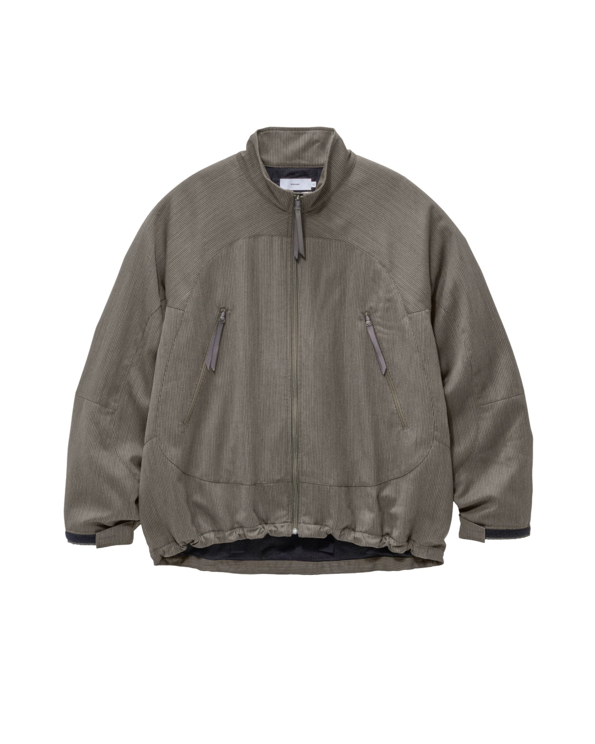 Graphpaper の Melange Pique Zip-up Stand Collar Jacket (GM263-30441)