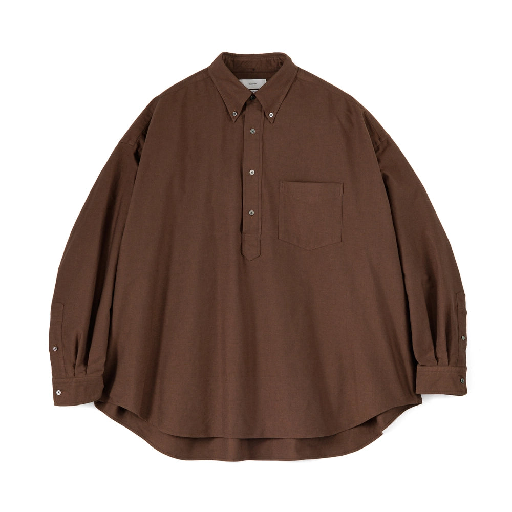 Graphpaper の Oxford L/S Oversized B.D Pullover Shirt (GM251-50025C)
