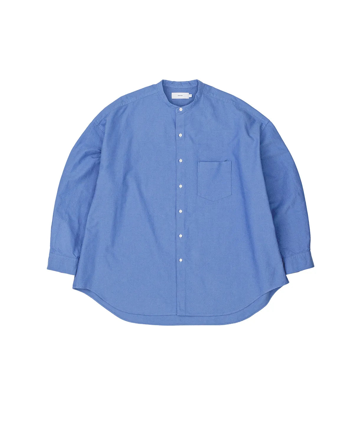 Graphpaper の Oxford L/S Oversized Band Collar Shirt (GM263-50022B)