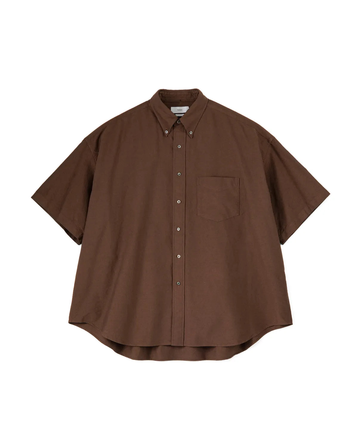 Graphpaper の Oxford S/S Oversized B.D Shirt (GM251-50023C)