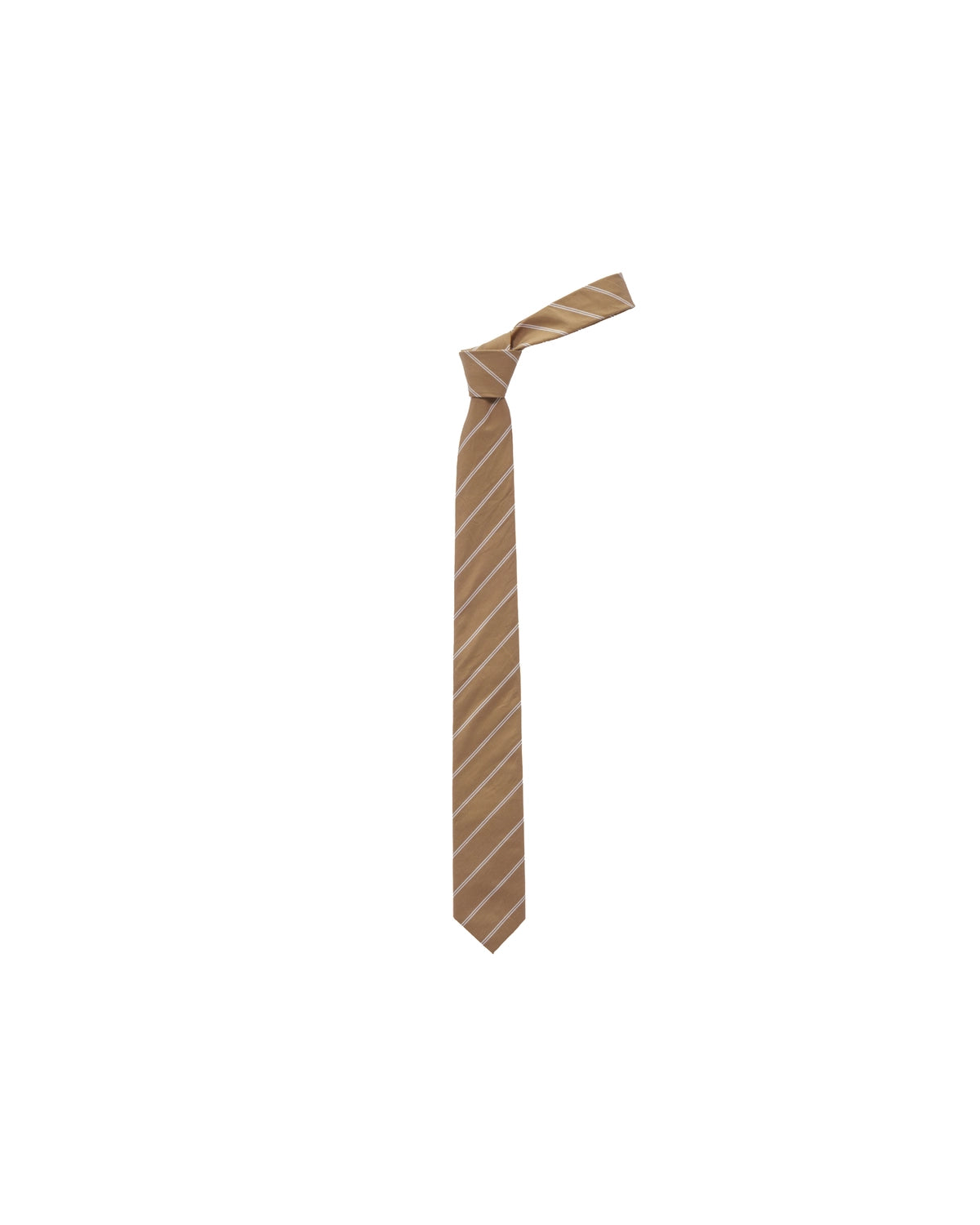 Graphpaper の SIDOGRAS Brown Stripe Necktie (GU263-90350)