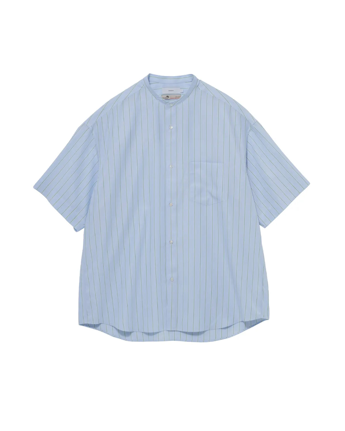 Graphpaper の SIDOGRAS S/S Oversized Band Collar Shirt (GM262-50030)