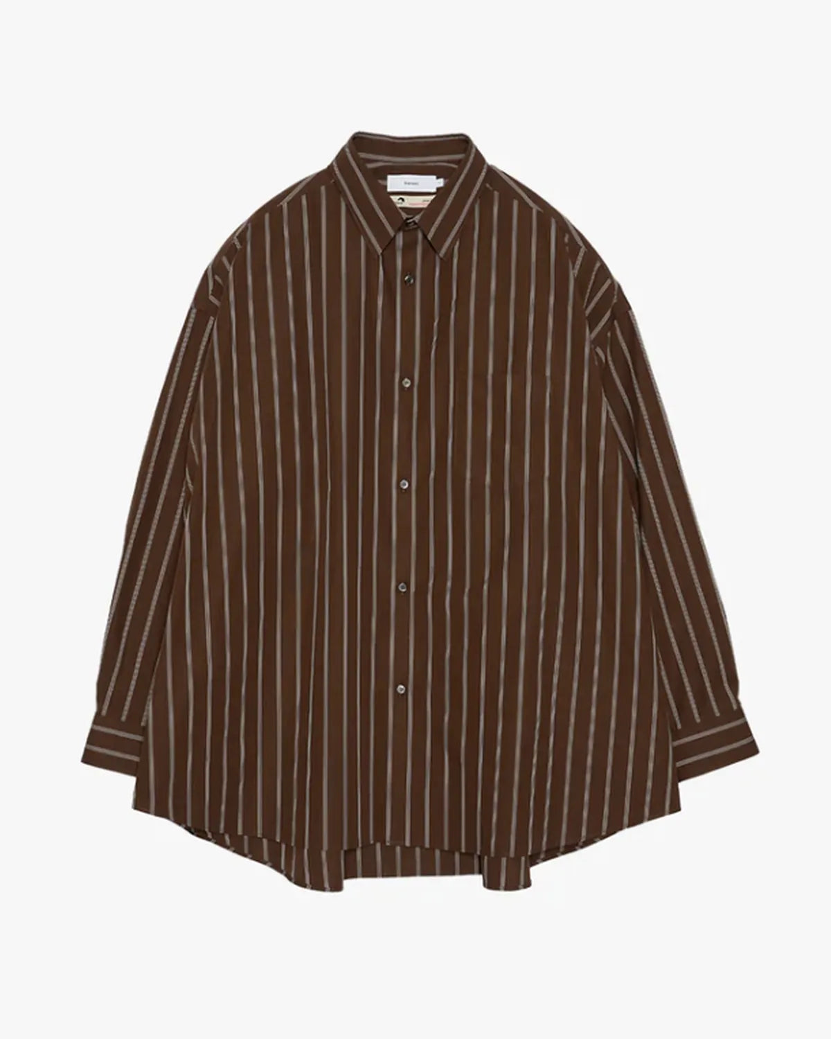 Graphpaper の SIDOGRAS Stripe L/S Oversized Regular Collar Shirt (GM254-50025STB)