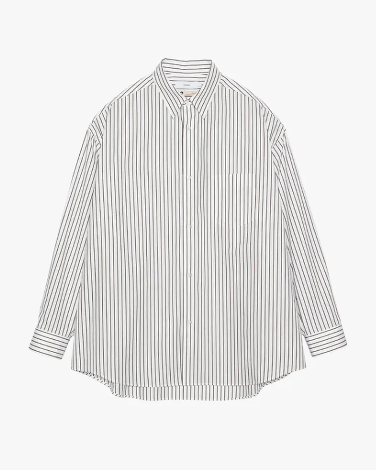 Graphpaper の SIDOGRAS Stripe L/S Oversized Regular Collar Shirt (GM254-50025STB)