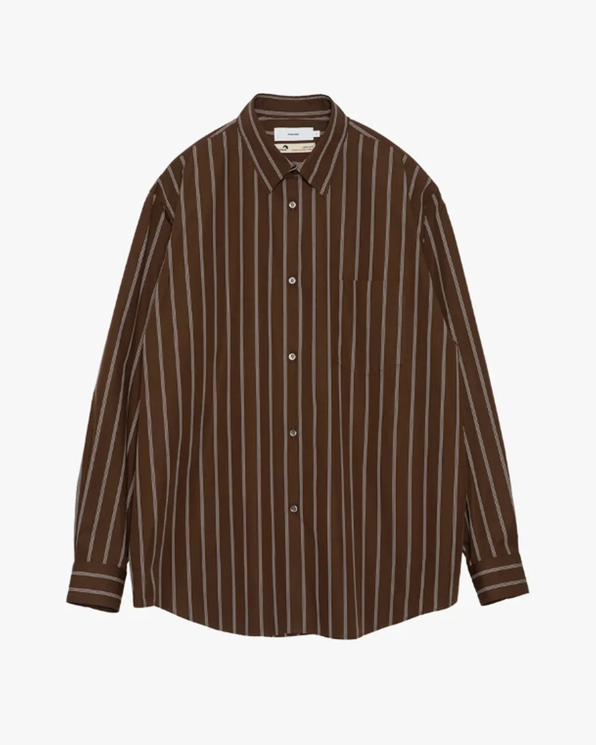 Graphpaper の SIDOGRAS Stripe Regular Collar Shirt (GM254-50024STB)