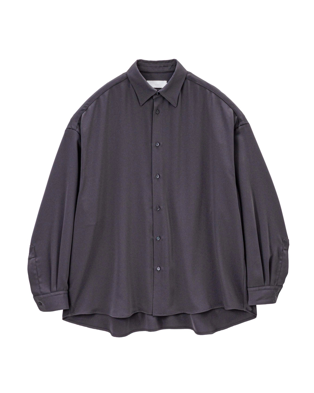 Graphpaper の Satin Oversized Regular Collar Shirt (GL261-50077B)
