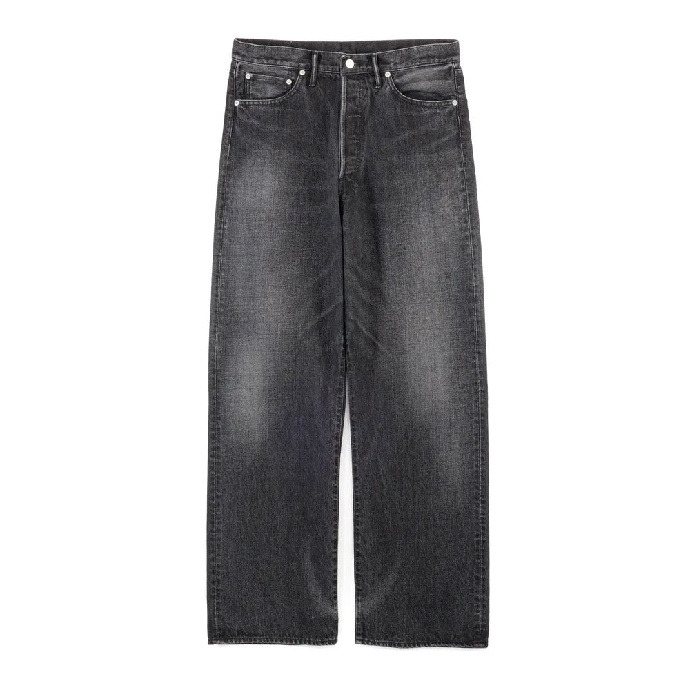 Graphpaper の Selvage Denim Five Pocket Wide Straight Pants (GU251-40184DB)