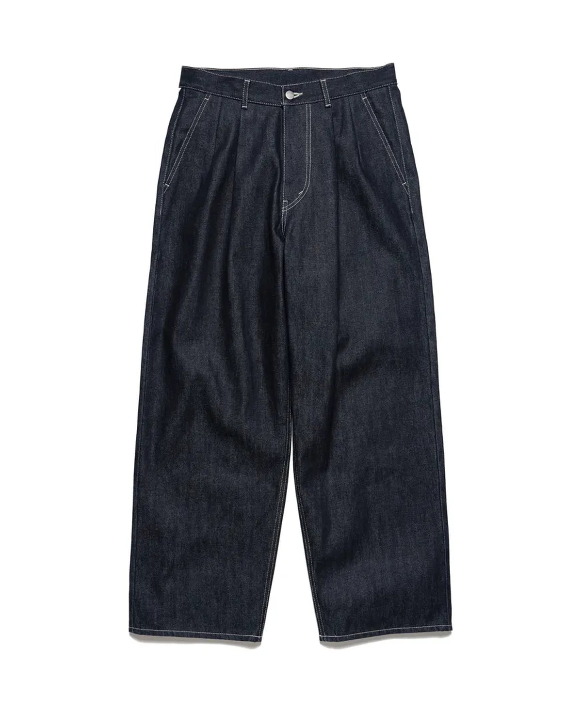Graphpaper の Selvage Denim Two Tuck Pants (GU253-40061RB)