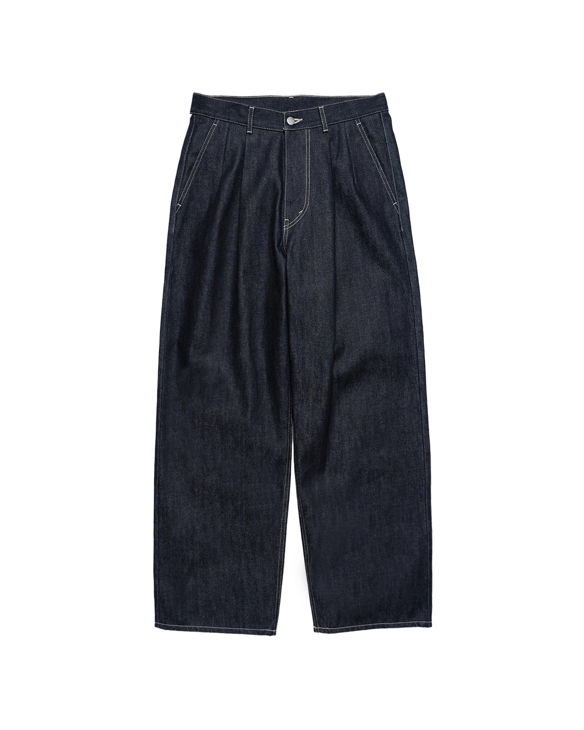Graphpaper の Selvage Denim Two Tuck Pants (GU263-40061RB)