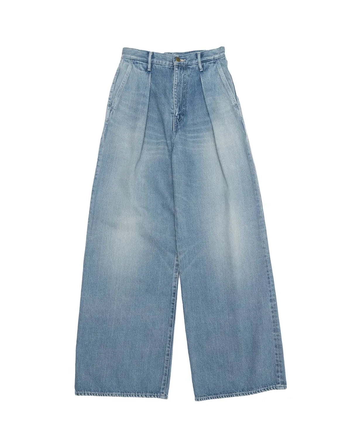 Graphpaper / Selvage Denim Two Tuck Wide Pants (GL253-40062LB)