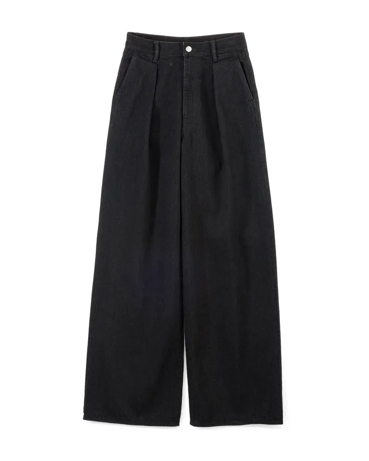 Graphpaper の Selvage Denim Two Tuck Wide Pants (GL253-40062RB)