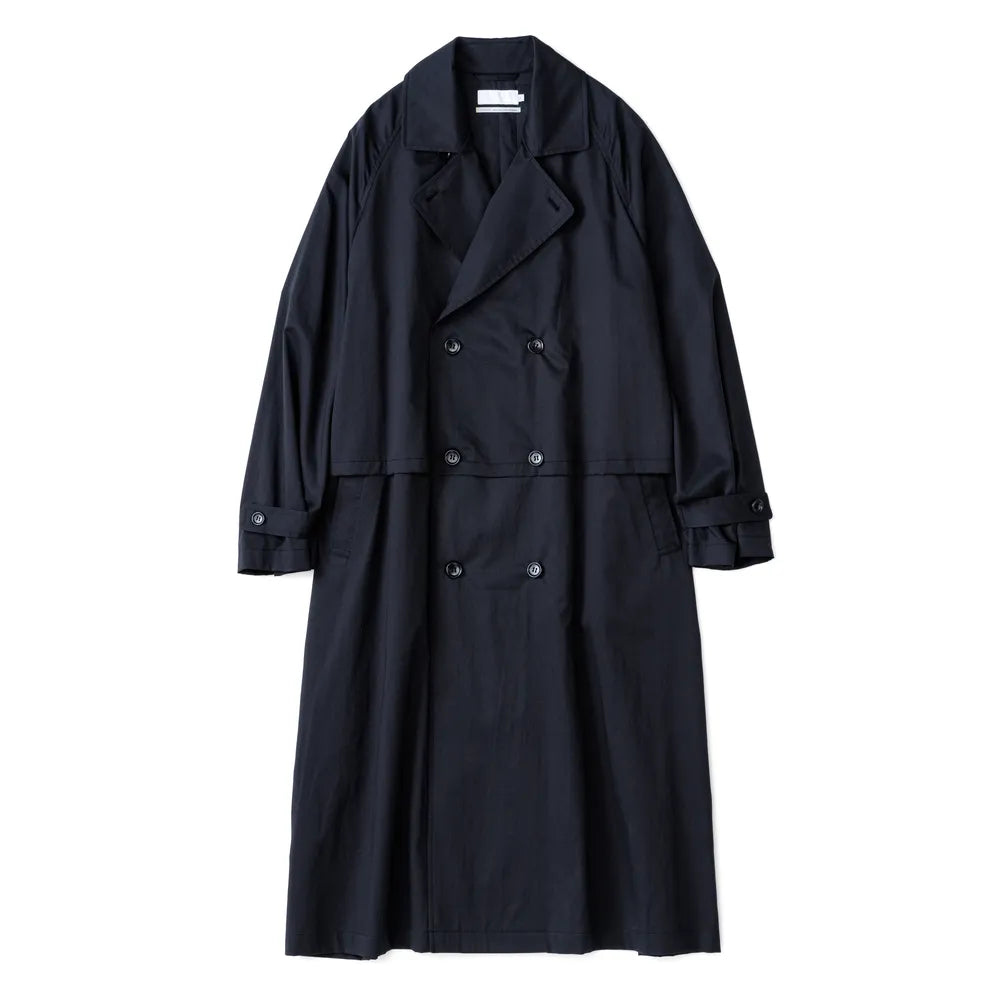 Graphpaper の Silicon Poplin Cape Trench Coat (GU243-10146)