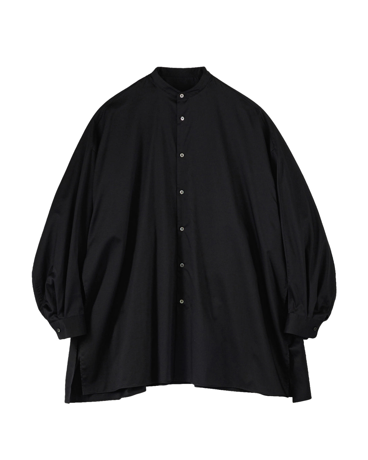 Graphpaper の Silicon Poplin Deep Slit Band Collar Shirt (GL263-50199)