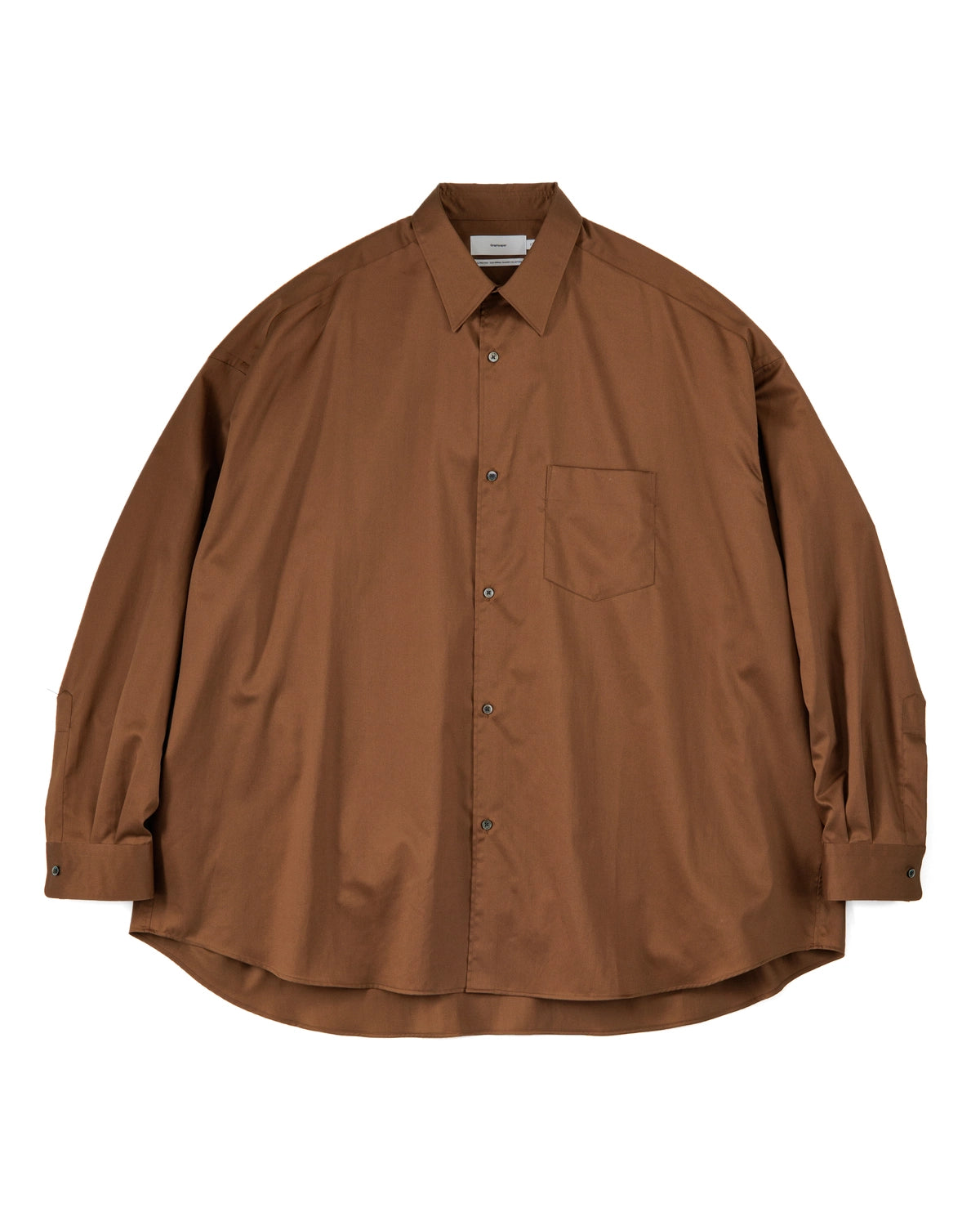 Graphpaper の Silicon Poplin Oversized Regular Collar Shirt (GM251-50144)