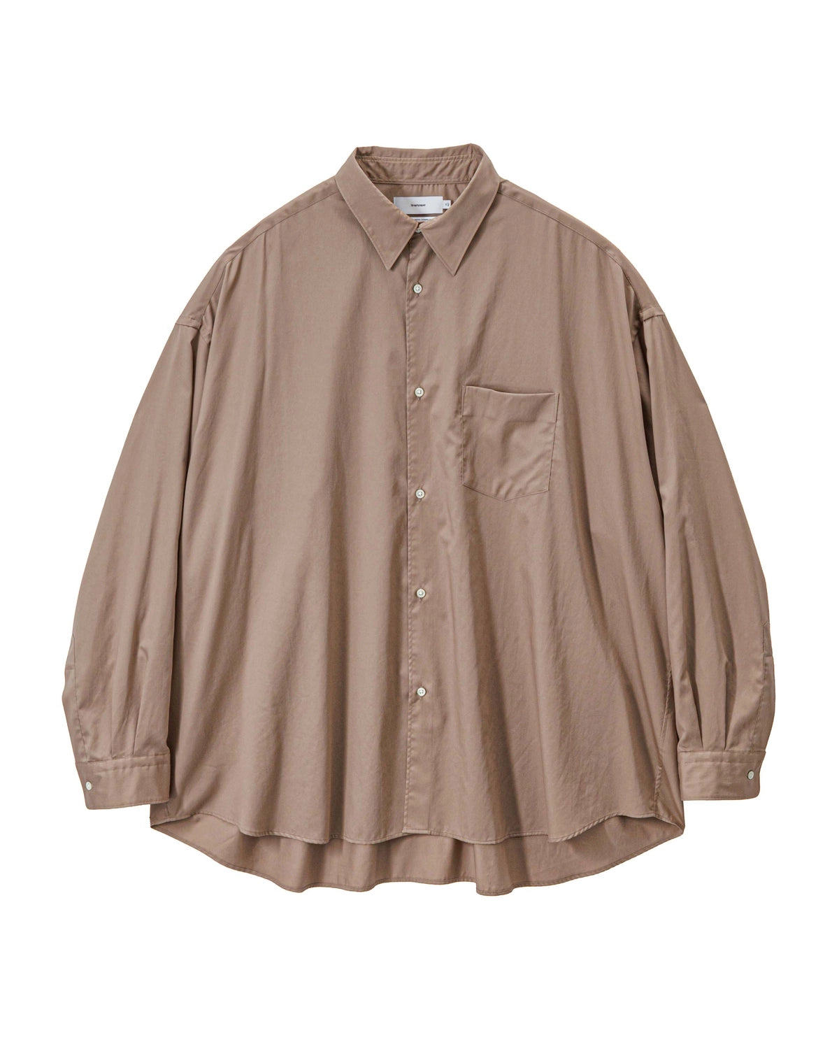 Graphpaper の Silicon Poplin Oversized Regular Collar Shirt (GM261-50180)