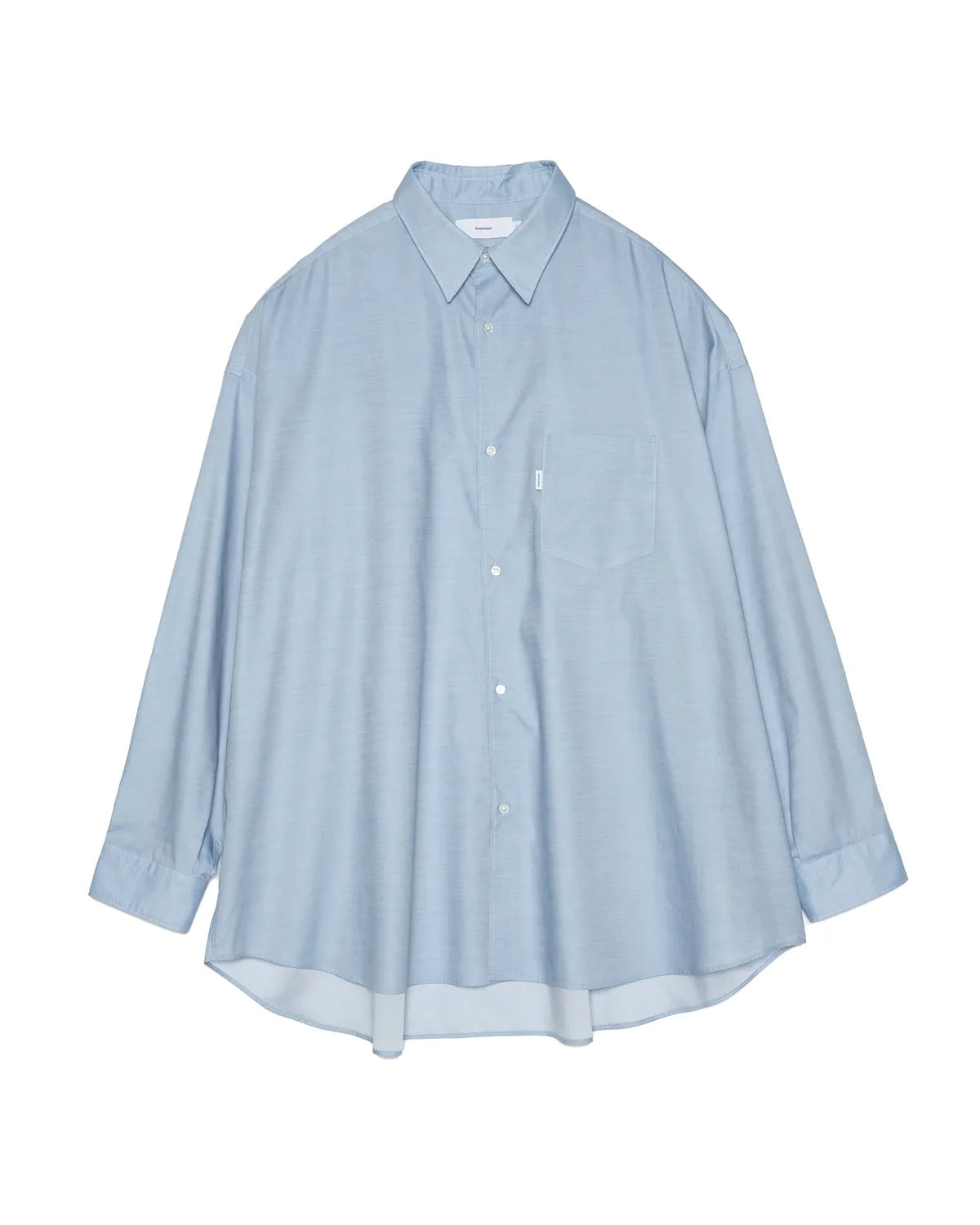 Graphpaper の Supima Chambray Oversized Regular Collar Shirt (GM252-50058N)