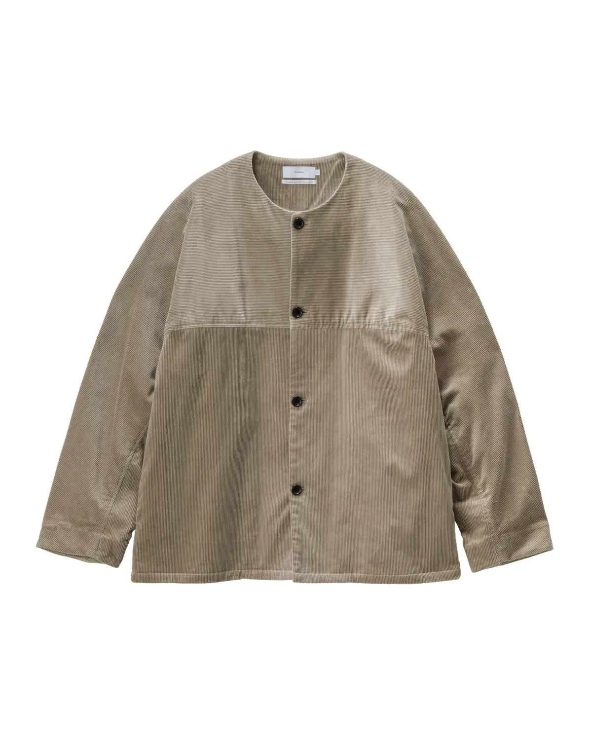 Graphpaper の Suvin Corduroy Collarless Jacket (GU253-30365)