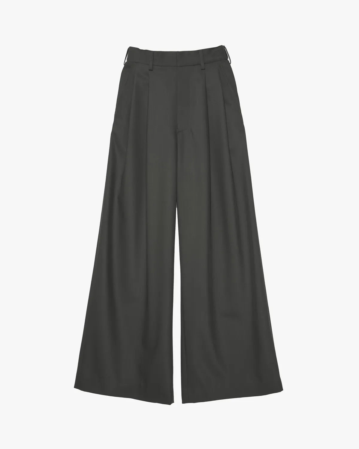 Graphpaper の Techno Wool Nylon Two Tuck Wide Pants (GL253-40319)