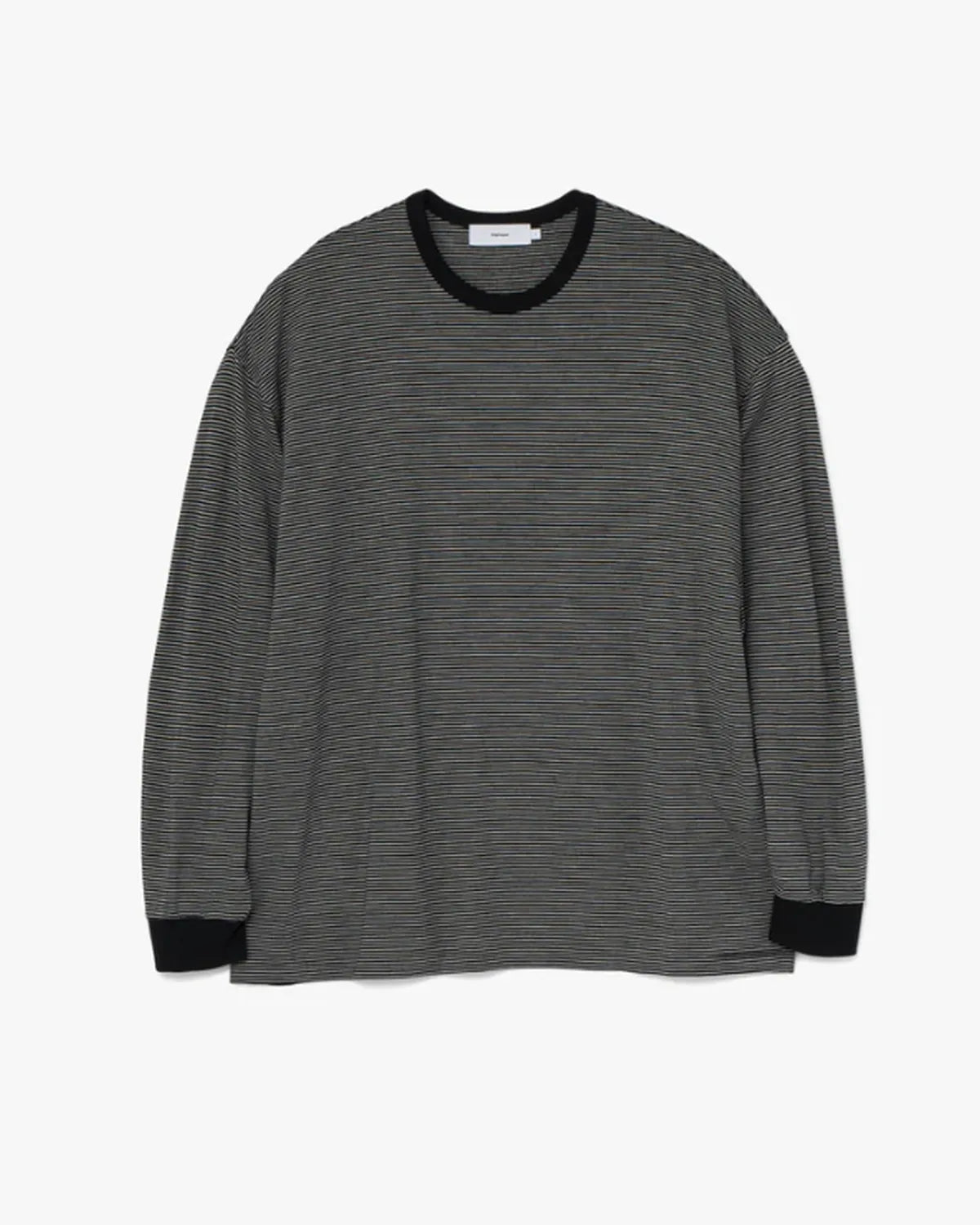 Graphpaper の Wool Border L/S Tee (GU253-70230B)